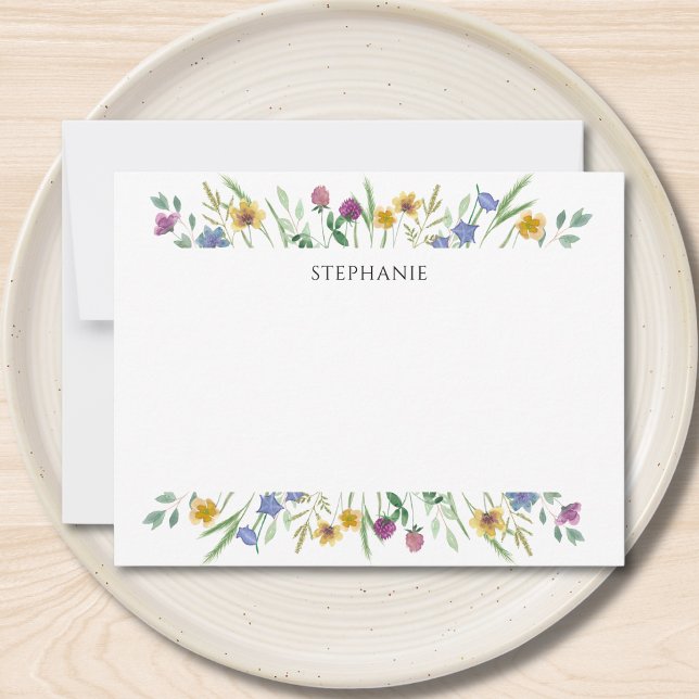 Carte De Correspondance Personalized Wildflower (Créateur téléchargé)