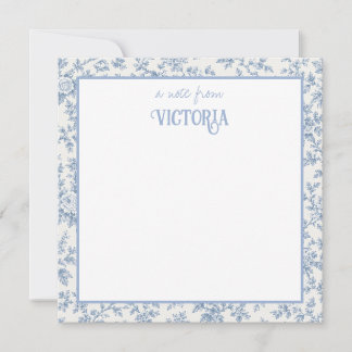 Carte de correspondance personnalisée à motif toil
