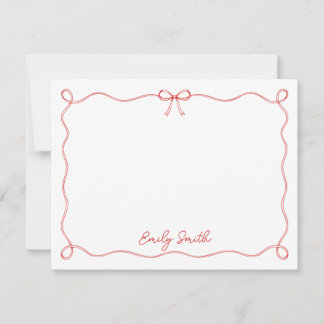 Carte de correspondance personnalisée avec bordure