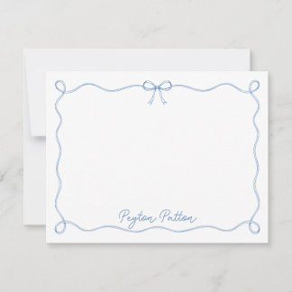 Carte de correspondance personnalisée avec ruban b