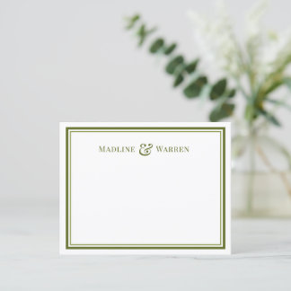 Carte de correspondance personnalisée pour couple 