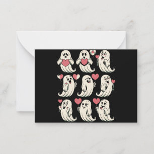 Carte De Correspondance Petit ami fantôme mignon cœur Saint-Valentin Coupl