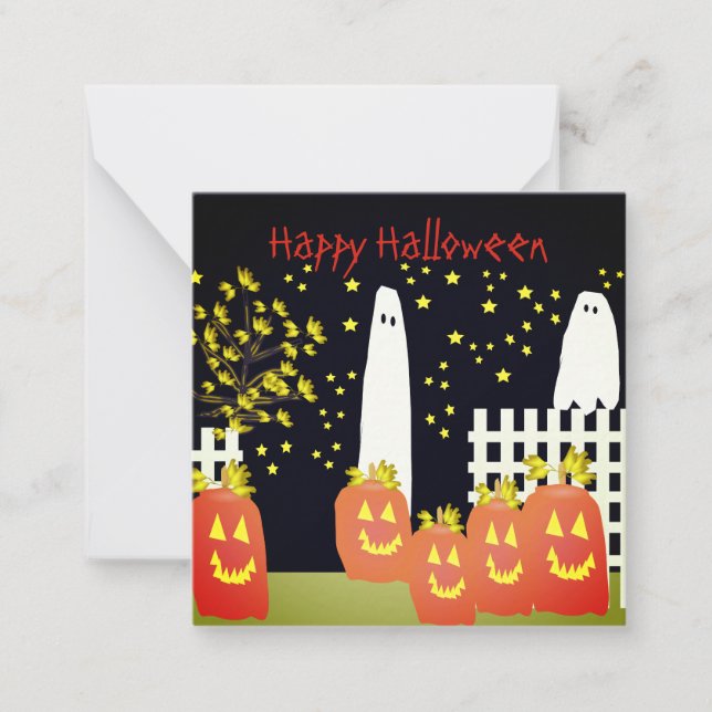 Carte De Correspondance Petit Halloween (Devant)