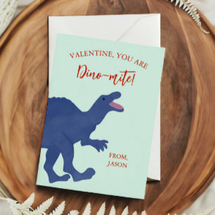 Carte De Correspondance Petite Saint-Valentin, Tu es un dinosaure Dino-mit