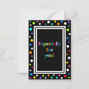 Carte De Correspondance Petites cartes-cadeaux de points_Multi