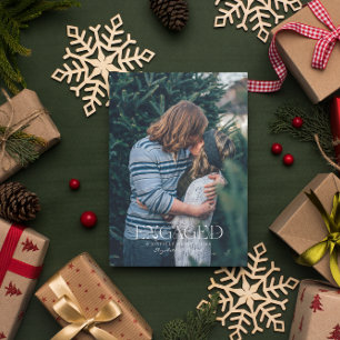 Carte De Correspondance Photo simple moderne élégante Engagée   Noël