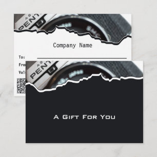 Carte De Correspondance Photographie moderne QR Code Certificat cadeau Not