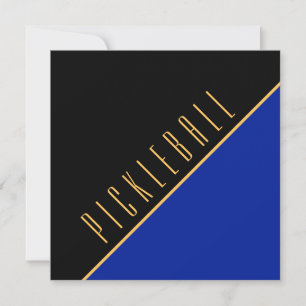 Carte De Correspondance PICKLEBALL Classé Royal Bleu Bleu Bloc de couleur 