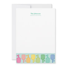Pickleball Personalized Stationery Note Card 