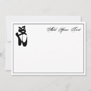 Carte De Correspondance Pieds Ballerina sur Pointe do-it-yourself Couleur 