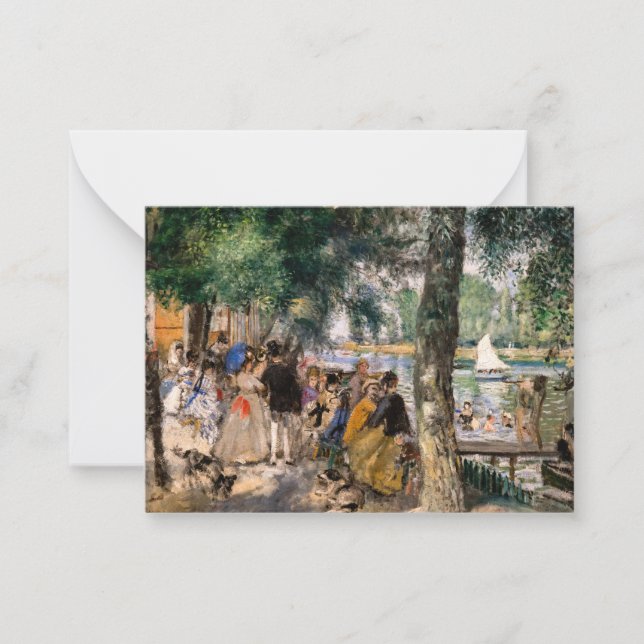 Carte De Correspondance Pierre-Auguste Renoir - Baignade sur la Seine (Devant)