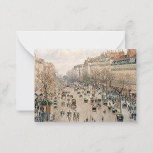Carte De Correspondance Pissarro - Boulevard Montmartre, Soleil après-midi