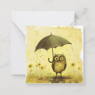 Carte De Correspondance Pitter-Patter et purr post-Internet : Chouette min