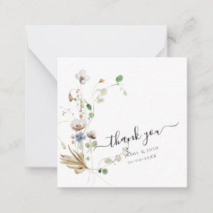 Carte De Correspondance PixDezines Aquarelle Fleurs sauvages