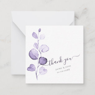 Carte De Correspondance PixDezines Aquarelle Purple Eucalyptus