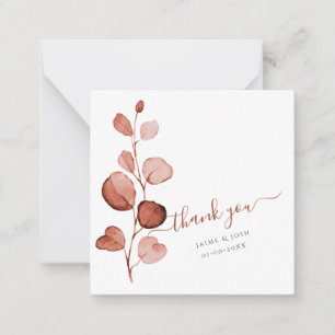 Carte De Correspondance PixDezines Aquarelle Rouille Orange Automne Eucaly