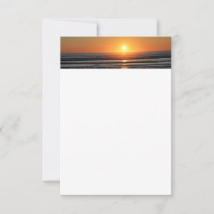 Carte De Correspondance Plage Sunset Photo Papier à lettres plats