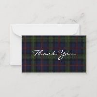 Plaid Tartan Malcolm Script Merci
