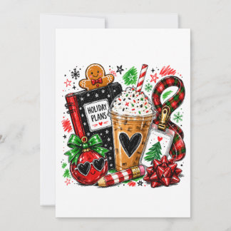 Carte De Correspondance Plans de vacances & Café
