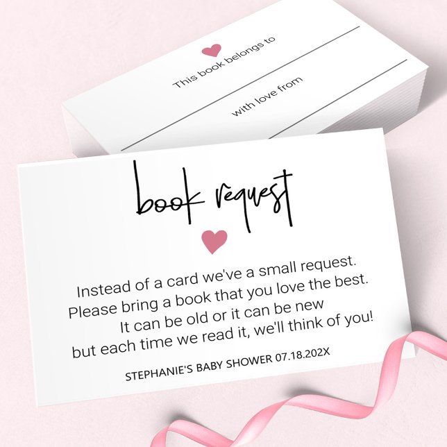 Carte De Correspondance Plaque de demande minimaliste pour le cahier de do (Créateur téléchargé)