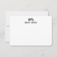 Carte de correspondance plate et fixe
