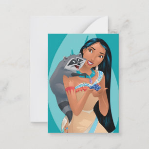 Carte De Correspondance Pocahontas et Meeko pour la Saint-Valentin