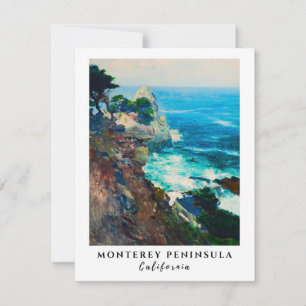Carte De Correspondance Point Lobos Monterey Peninsula Californie Côtier