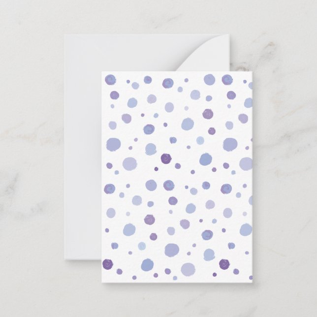 Carte De Correspondance points peints à la main (Devant)