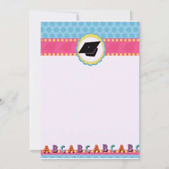 Carte De Correspondance Points Whimsical Diplôme d'études préscolaires/mat (Devant)