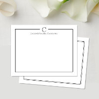 Carte de correspondance pour jeunes mariés avec in