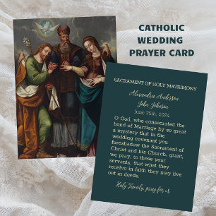 Carte De Correspondance Prière religieuse catholique Mariage