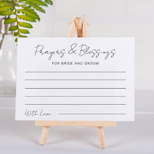 Carte De Correspondance Prières et Bénédictions pour la mariée et Mariage