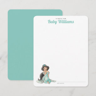 Carte De Correspondance Princesse Jasmine Baby shower fille