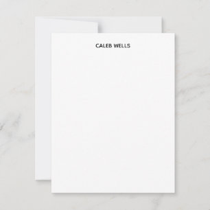 Carte De Correspondance Profession simple blanc attrayant