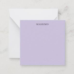 Carte De Correspondance Professionnel Classique Unique Nom Propre Violet C