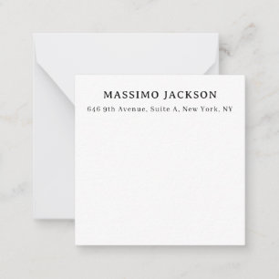 Carte De Correspondance Professionnel élégant moderne minimaliste ajoutez 