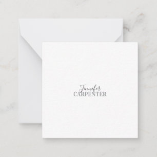 Carte De Correspondance Professionnel élégant moderne minimaliste simple