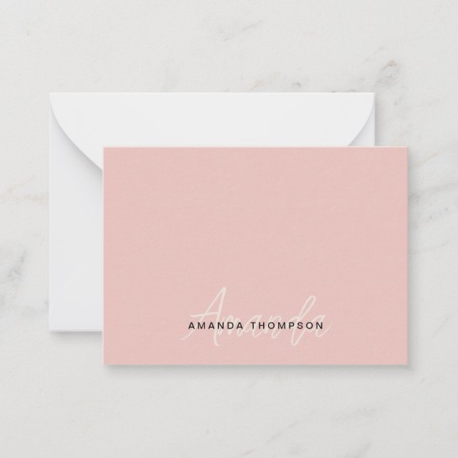 Carte De Correspondance Professionnel Élégant Moderne Personnalisé Avec No (Devant)