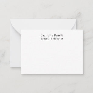 Carte De Correspondance Professionnel Minimaliste Moderne Simple