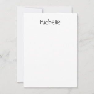 Carte De Correspondance Professionnel Moderne Minimaliste Nom Propre Simpl