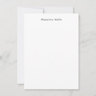 Carte De Correspondance Professionnel Simple Blanc Attrayant