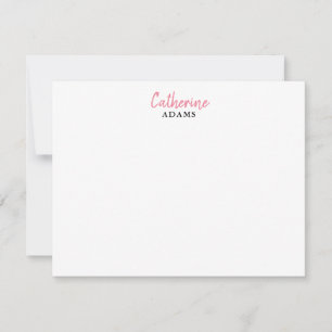 Carte De Correspondance Professionnel Simple Décontracté Classique Fille C