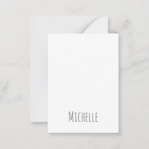 Carte De Correspondance Professionnel Unique Classique Simple Votre Nom