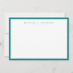 Carte de correspondance professionnelle en bleu tu