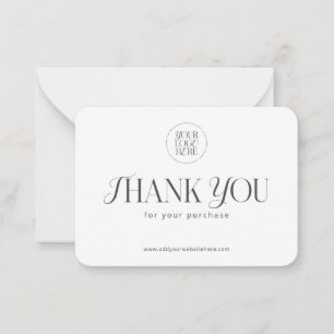 Carte De Correspondance Promo Coupon de logo simple et personnalisé