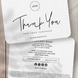 Carte De Correspondance Promo simple et moderne de logo d'entreprise perso