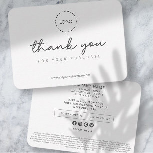 Carte De Correspondance Promo simple et simple de logo d'entreprise person