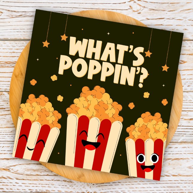 Carte De Correspondance Quel est le Popcorn de Poppin (Créateur téléchargé)