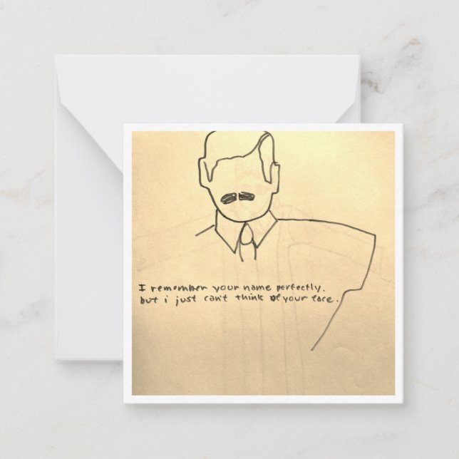 Carte De Correspondance Qui Êtes-Vous Anniversaire (Devant)