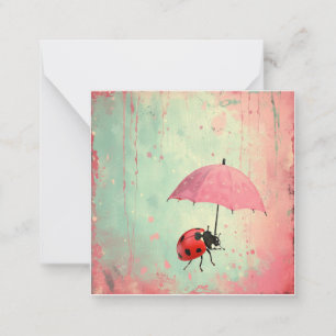 Carte De Correspondance Rainbows post-Internet : Explorez Whimsy & Ladybug